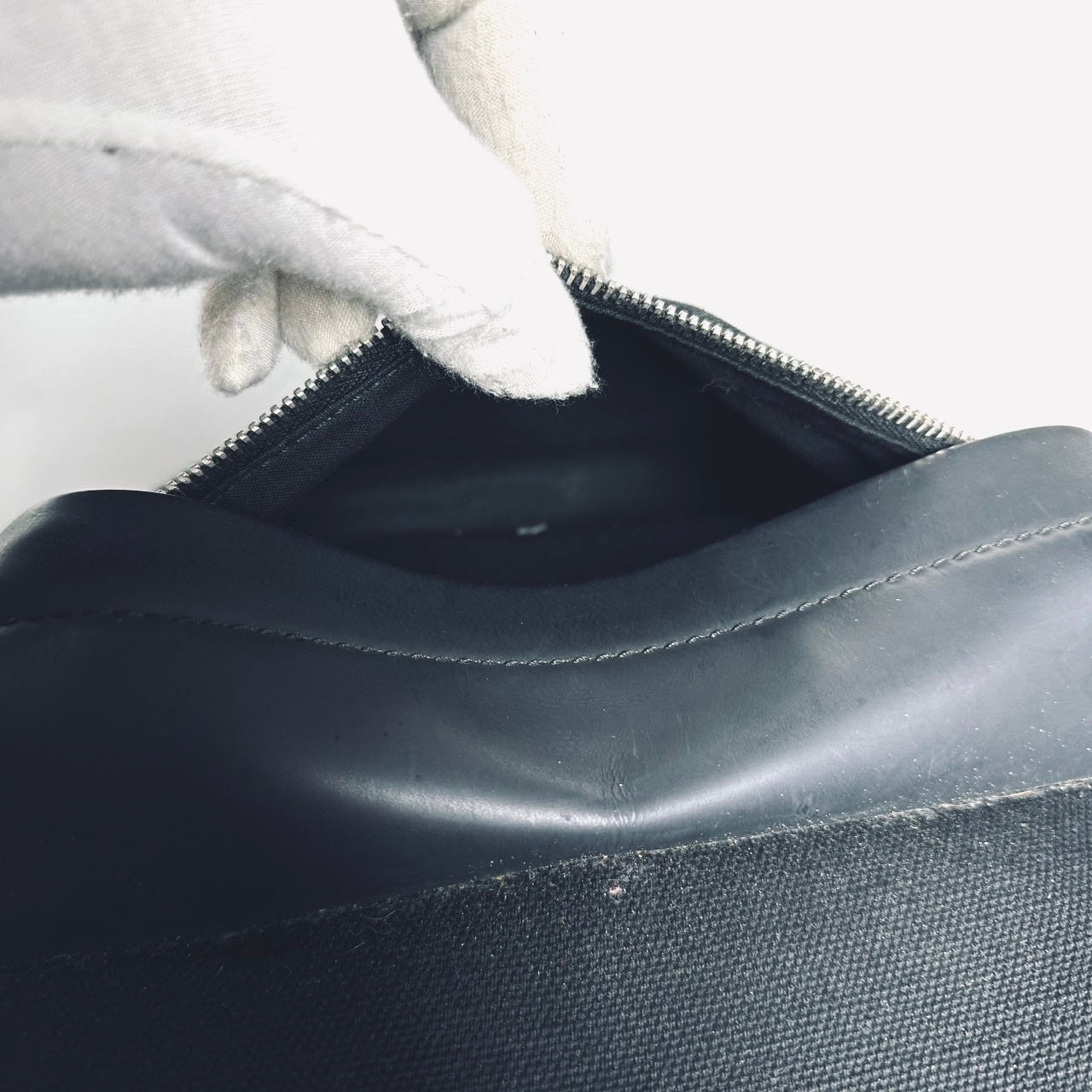 Balenciaga Black Monogram Logo Canvas Explorer Backpack Bag