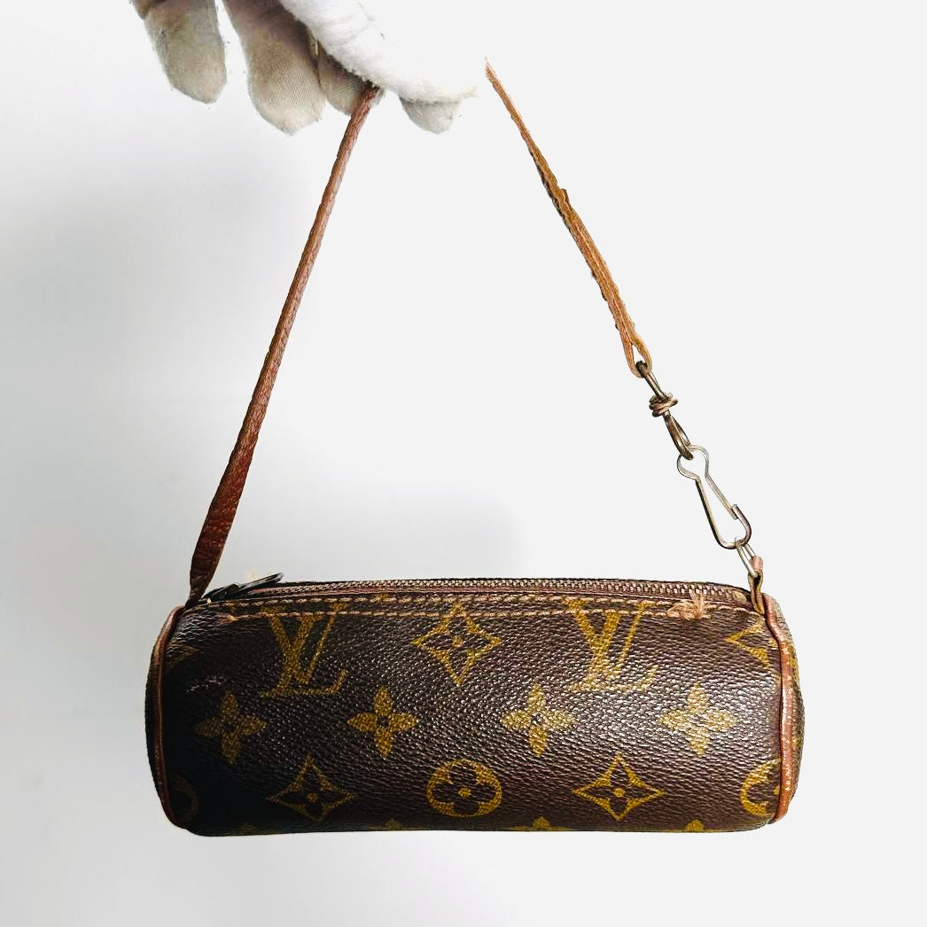 Louis Vuitton LV Monogram Logo GHW Papillon Roller Pochette Accessories Accessoires Shoulder Bag