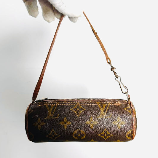 Louis Vuitton LV Monogram Logo GHW Papillon Roller Pochette Accessories Accessoires Shoulder Bag