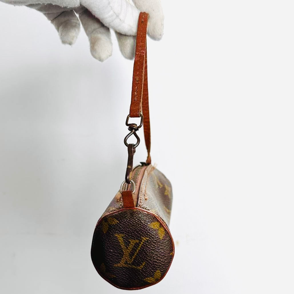 Louis Vuitton LV Monogram Logo GHW Papillon Roller Pochette Accessories Accessoires Shoulder Bag