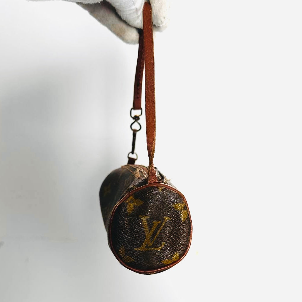 Louis Vuitton LV Monogram Logo GHW Papillon Roller Pochette Accessories Accessoires Shoulder Bag