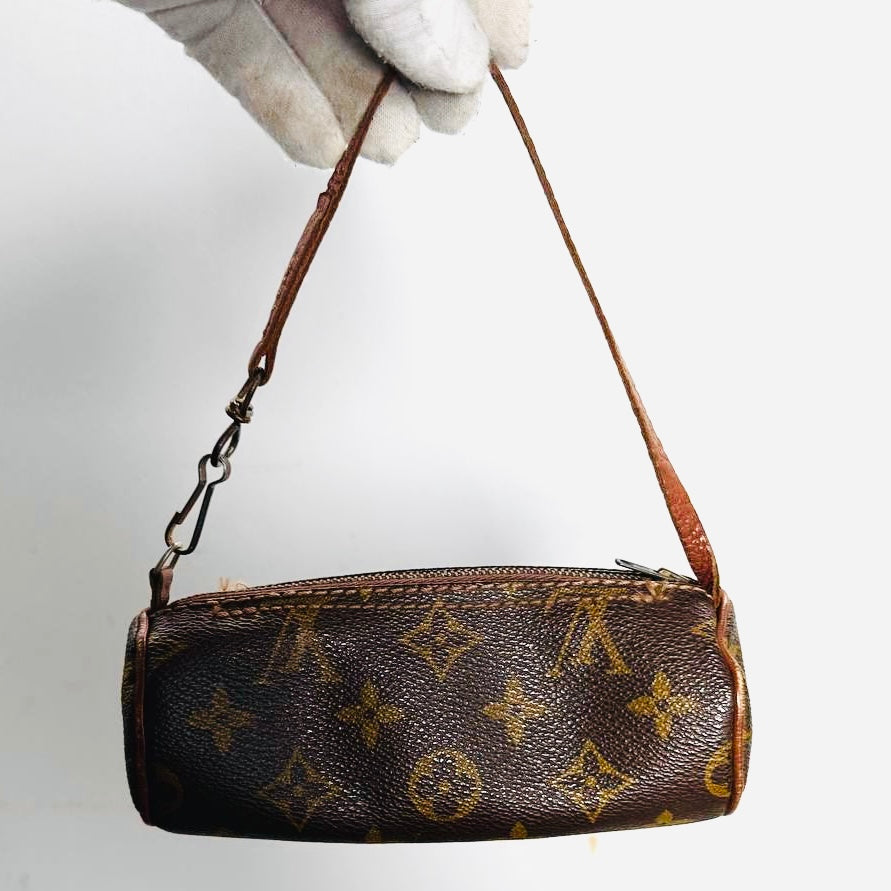 Louis Vuitton LV Monogram Logo GHW Papillon Roller Pochette Accessories Accessoires Shoulder Bag