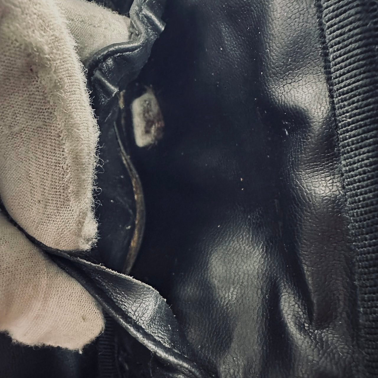 Chanel Black GHW Giant CC Logo Caviar Wide Horizontal Vanity Case Vintage Top Handle Bag