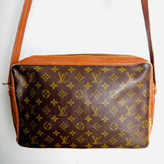 Louis Vuitton LV Sac Camera Monogram Logo GHW Bandouliere Vintage Shoulder Sling Bag