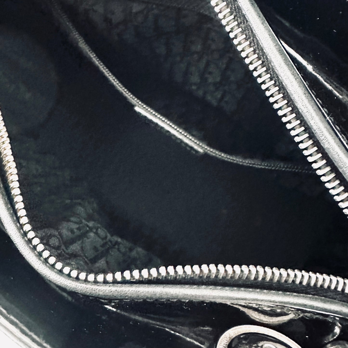Christian Dior CD Medium Lady Dior 2-Way Black Cannage Quilted Patent Leather Top Handle Shopper Shoulder Sling Tote Bag
