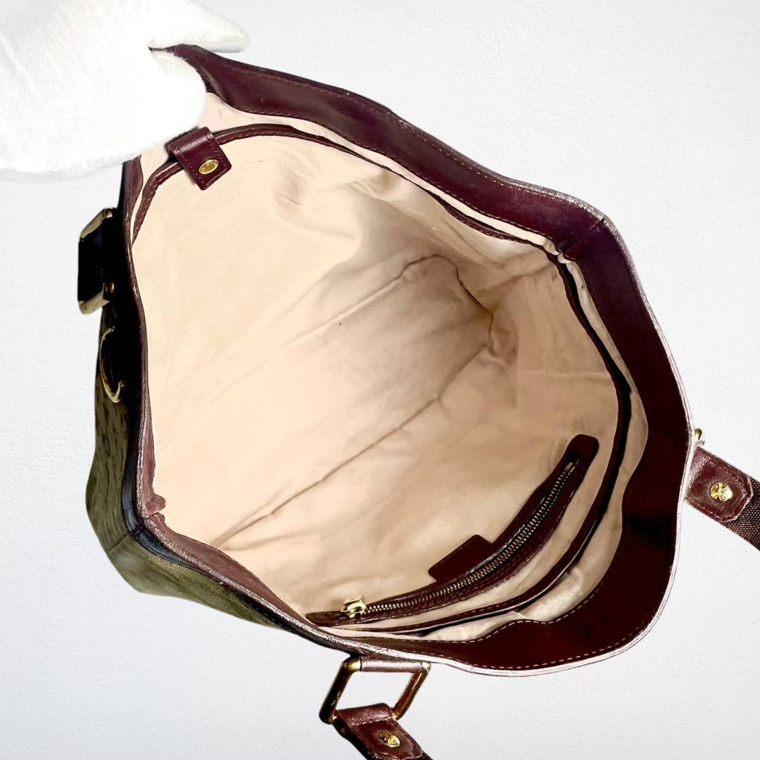 Louis Vuitton LV Mini Lin Lucille Brown / Beige GHW Monogram Logo Shopper Shoulder Tote Bag