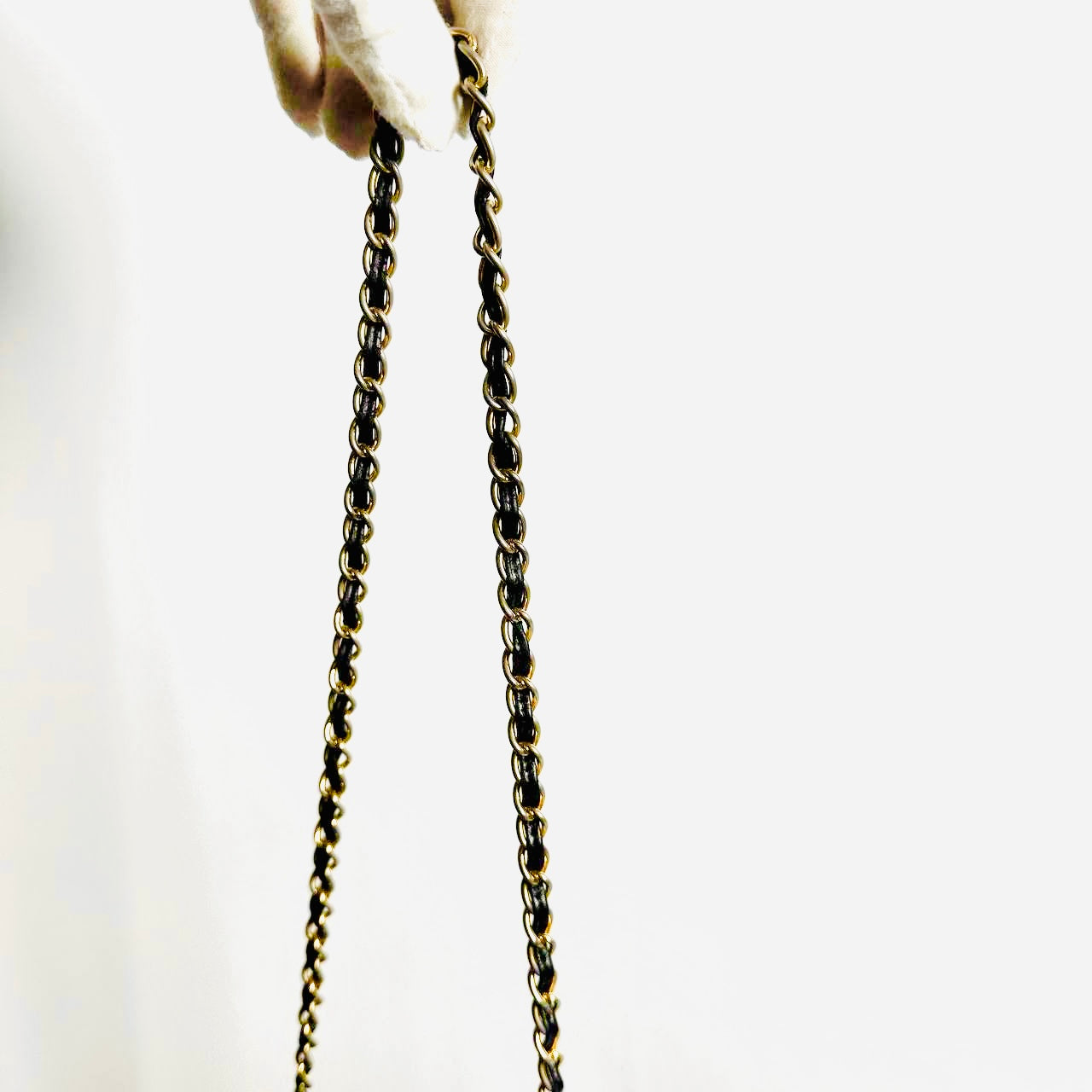 Chanel Black GHW CC Monogram Logo Tassel Fringe Quilted Lambskin Flap Vintage Shoulder Sling Bag 1s
