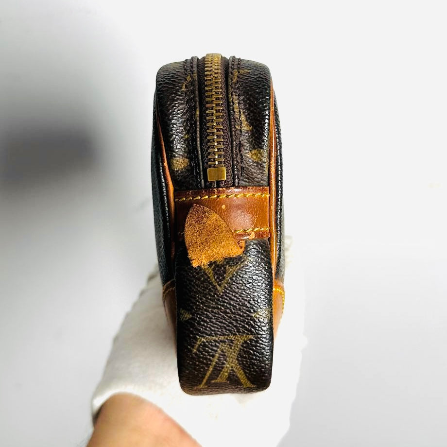 Louis Vuitton LV Marly Dragonne Monogram Logo GHW Vintage Wrislet Clutch Case Pouch