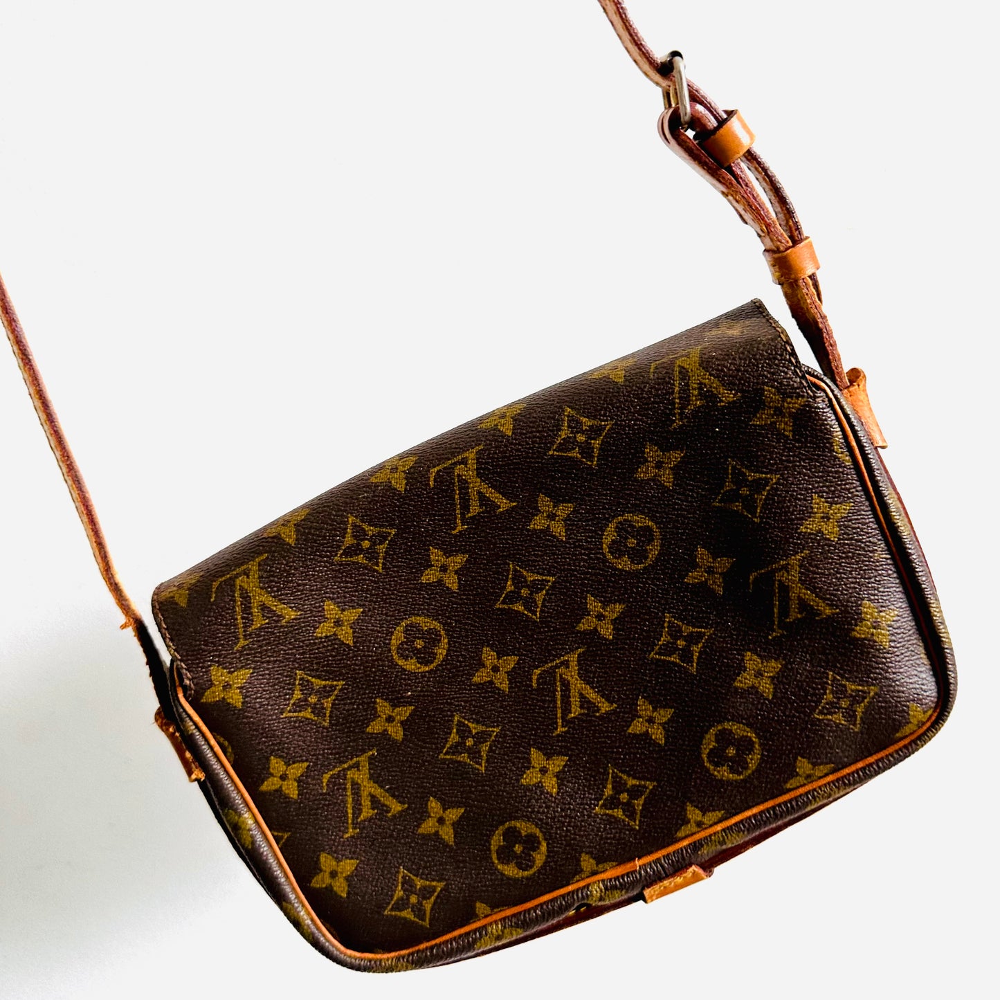 Louis Vuitton LV Saint Germain Monogram Logo GHW Vintage Flap Shoulder Sling Bag