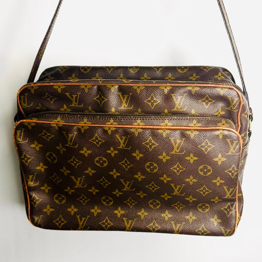 Louis Vuitton LV Reporter Nile Monogram Logo GHW Camera Messenger Shoulder Sling Bag