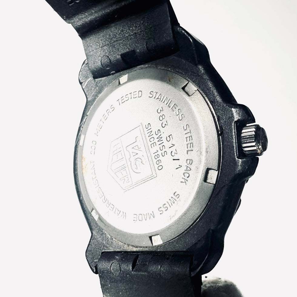 Tag Heuer F1 Formula 1 Black / Red Stainless Steel Rubber Strap Quartz 34MM Watch