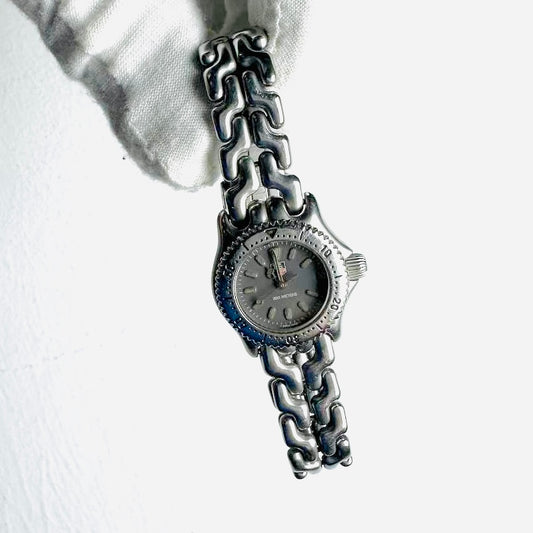 Tag Heuer Grey Dial Stainless Steel Strap Quartz 24MM Watch