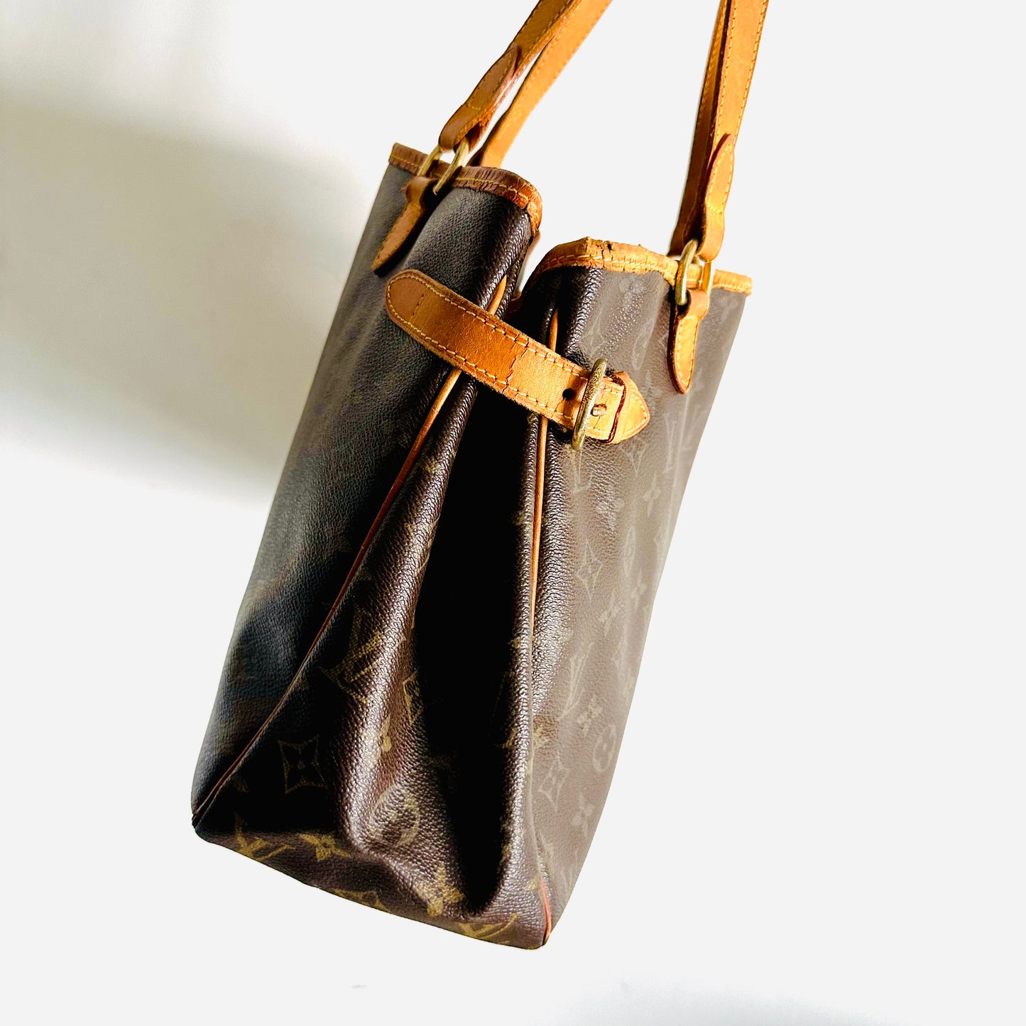 Louis Vuitton LV Batignolles Monogram Logo GHW Shoulder Shopper Tote Bag