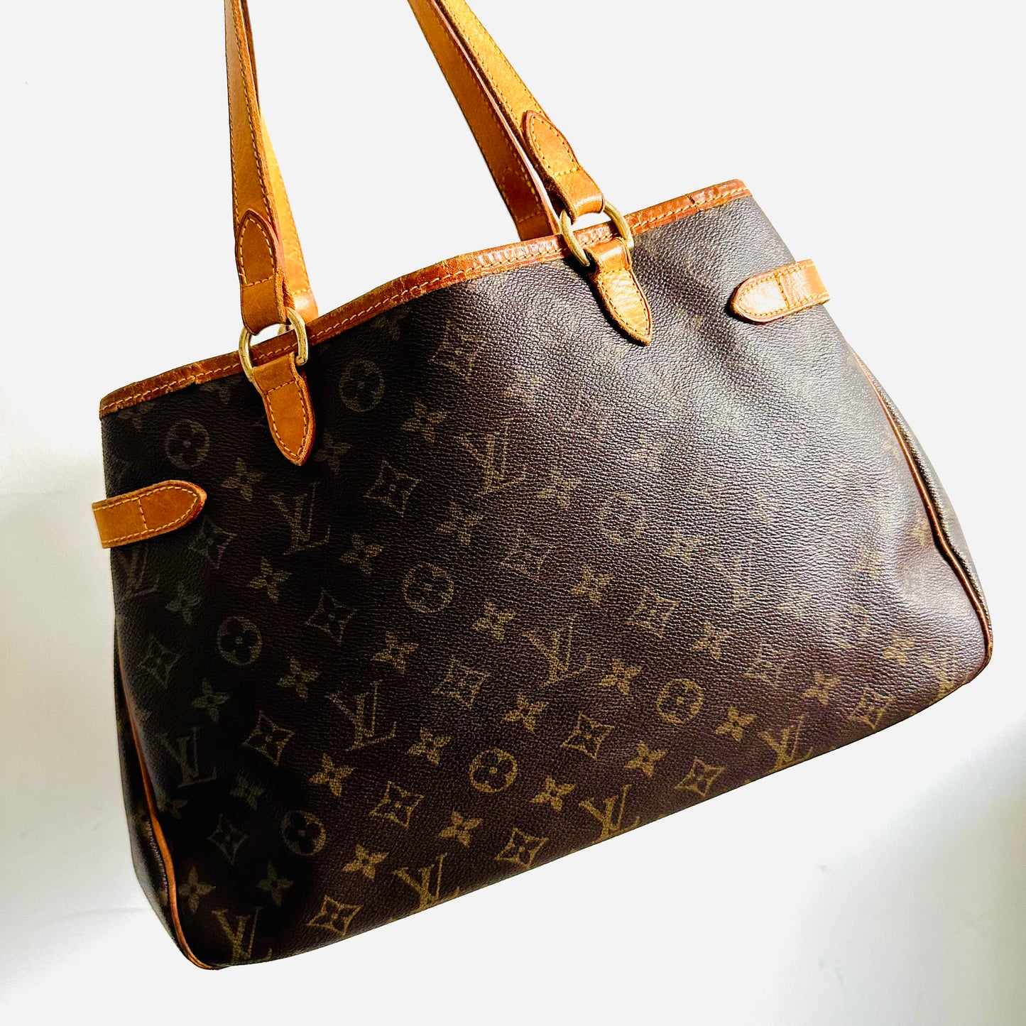 Louis Vuitton LV Batignolles Monogram Logo GHW Shoulder Shopper Tote Bag