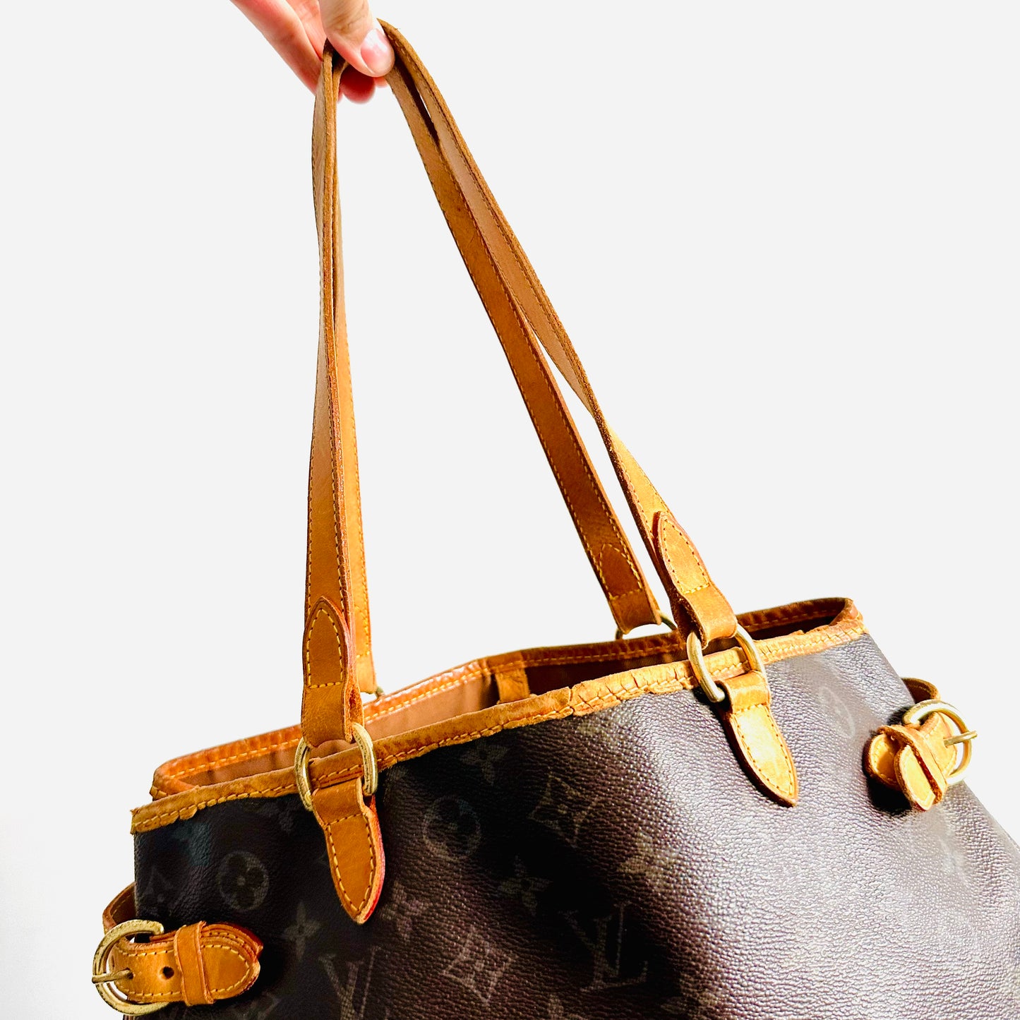 Louis Vuitton LV Batignolles Monogram Logo GHW Shoulder Shopper Tote Bag