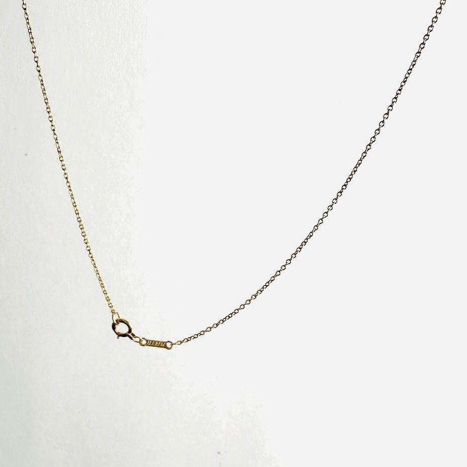 Tiffany & Co T&C Elsa Peretti Open Heart 18K Yellow Gold 11MM Pendant Necklace