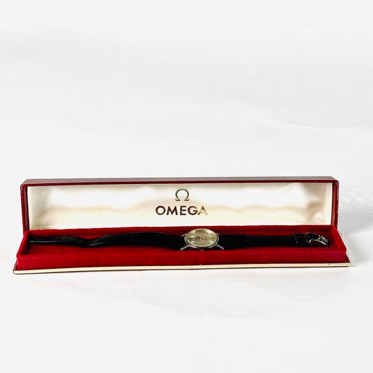 Omega Geneve Silver Stainless Steel Round Dial 24MM Quartz Vintage Watch