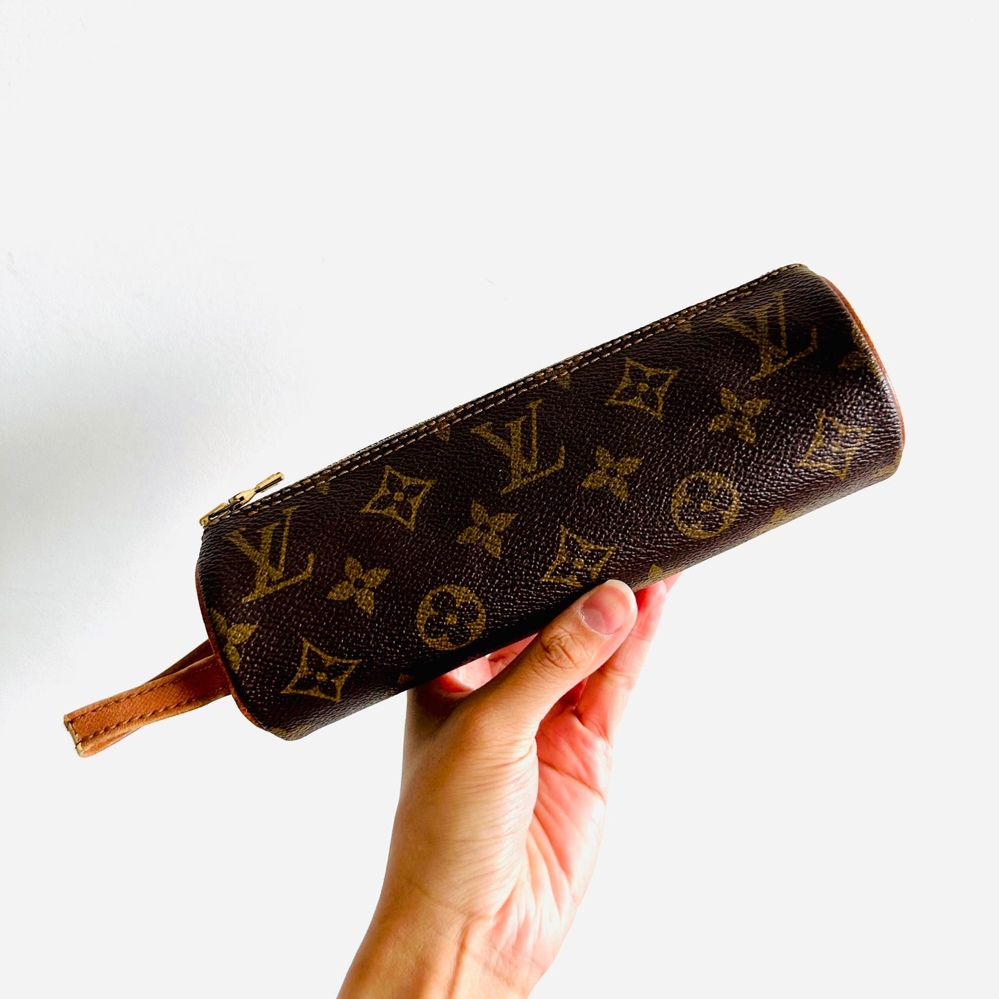 Louis Vuitton LV Monogram Logo GHW Papillon Roller Pochette Wrislet Pouch Clutch