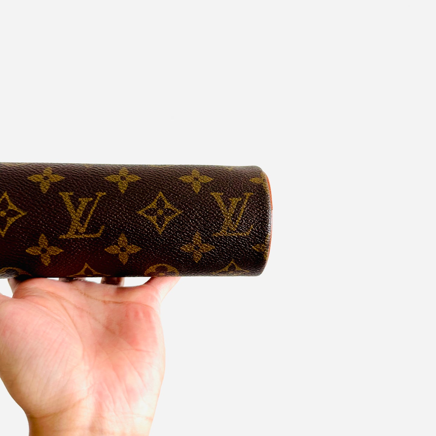 Louis Vuitton LV Monogram Logo GHW Papillon Roller Pochette Wrislet Pouch Clutch