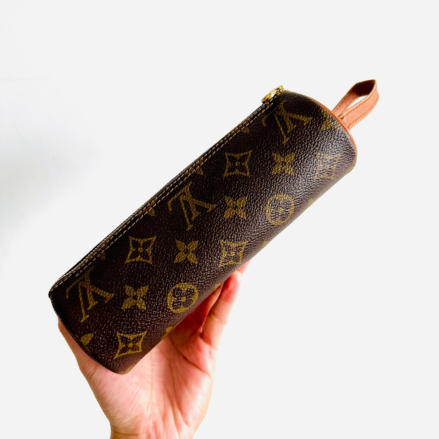 Louis Vuitton LV Monogram Logo GHW Papillon Roller Pochette Wrislet Pouch Clutch