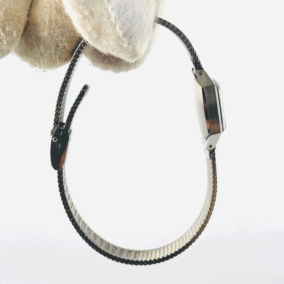 Omega De Ville Square Dial Stainless Steel 21MM Mechanical Vintage Watch