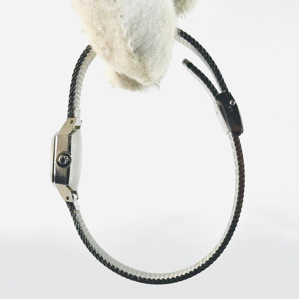 Omega De Ville Square Dial Stainless Steel 21MM Mechanical Vintage Watch