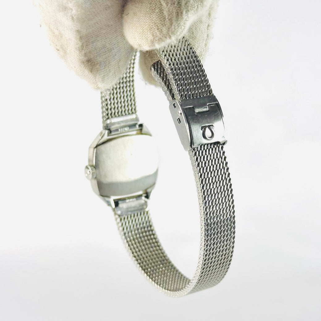 Omega De Ville Square Dial Stainless Steel 21MM Mechanical Vintage Watch