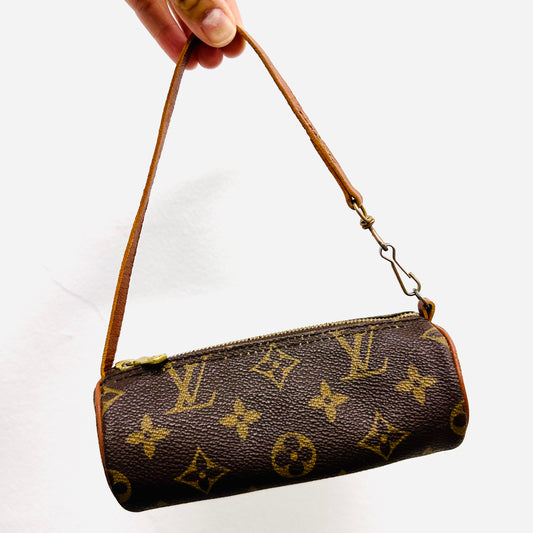 Louis Vuitton LV Monogram Logo GHW Papillon Roller Shoulder Pochette Accessories Accessoires Bag