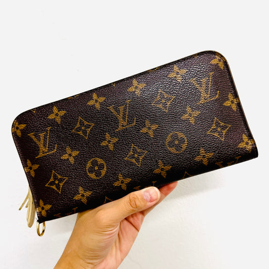 Louis Vuitton LV Insolite Monogram Logo GHW Zip Around Zippy Bifold Long Wallet