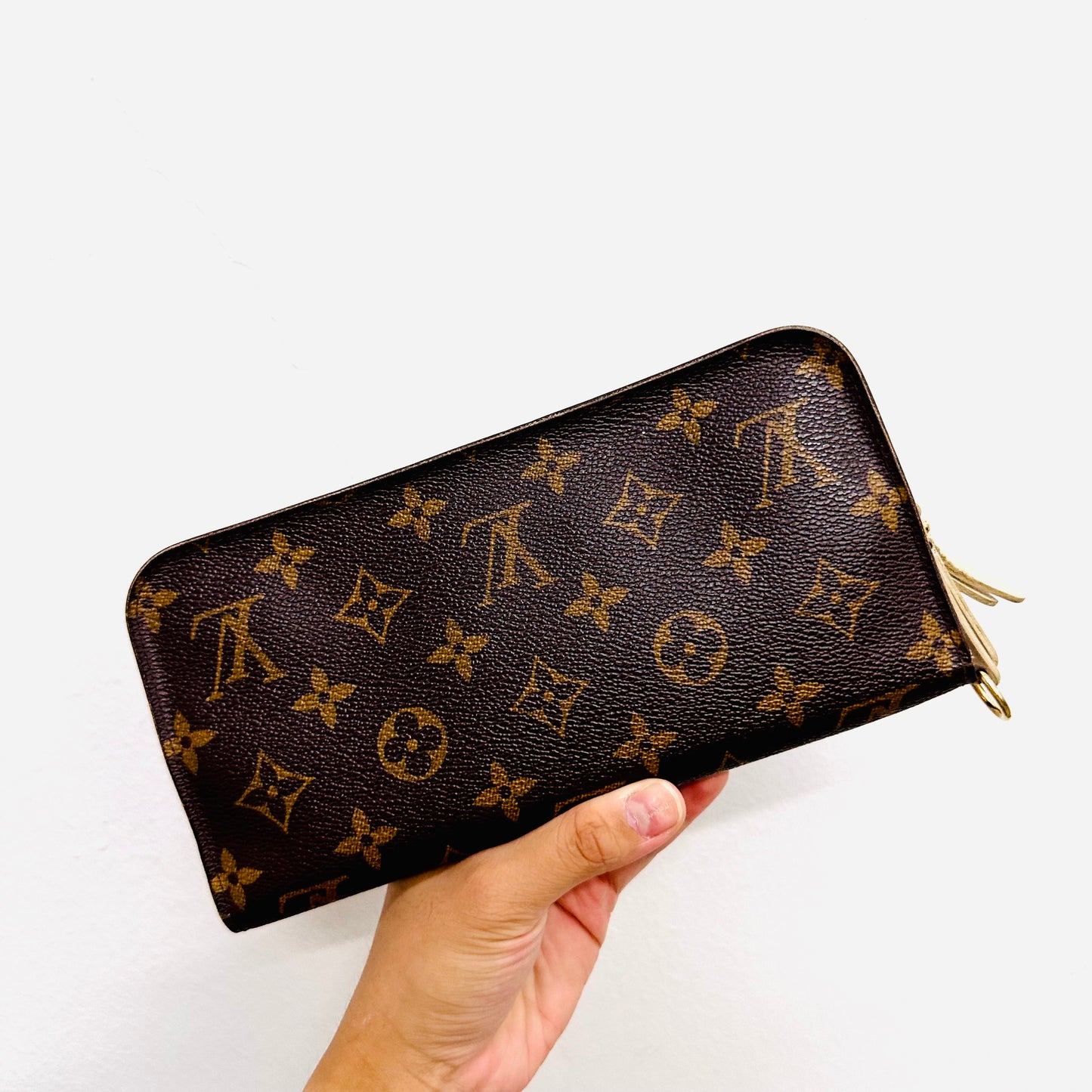 Louis Vuitton LV Insolite Monogram Logo GHW Zip Around Zippy Bifold Long Wallet