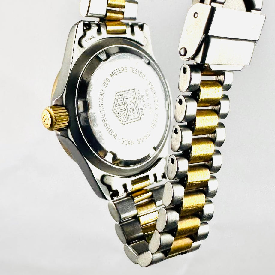 Tag Heuer Professional 964.015 Gold Dial Two Tone Stainless Steel Quartz 31MM Watch