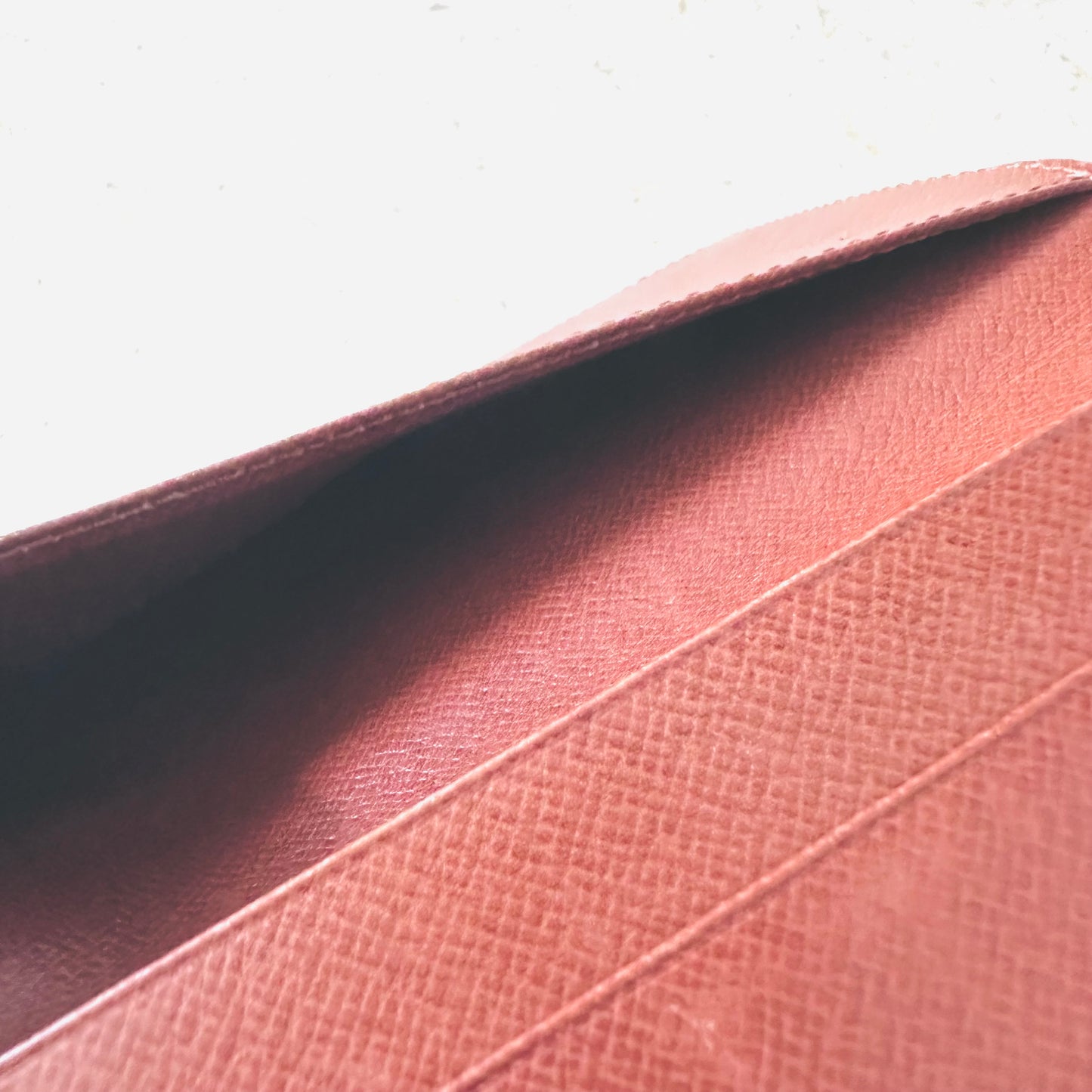 Louis Vuitton LV Porte Yen Brazza Monogram Logo GHW Long Bifold Flap Slim Wallet