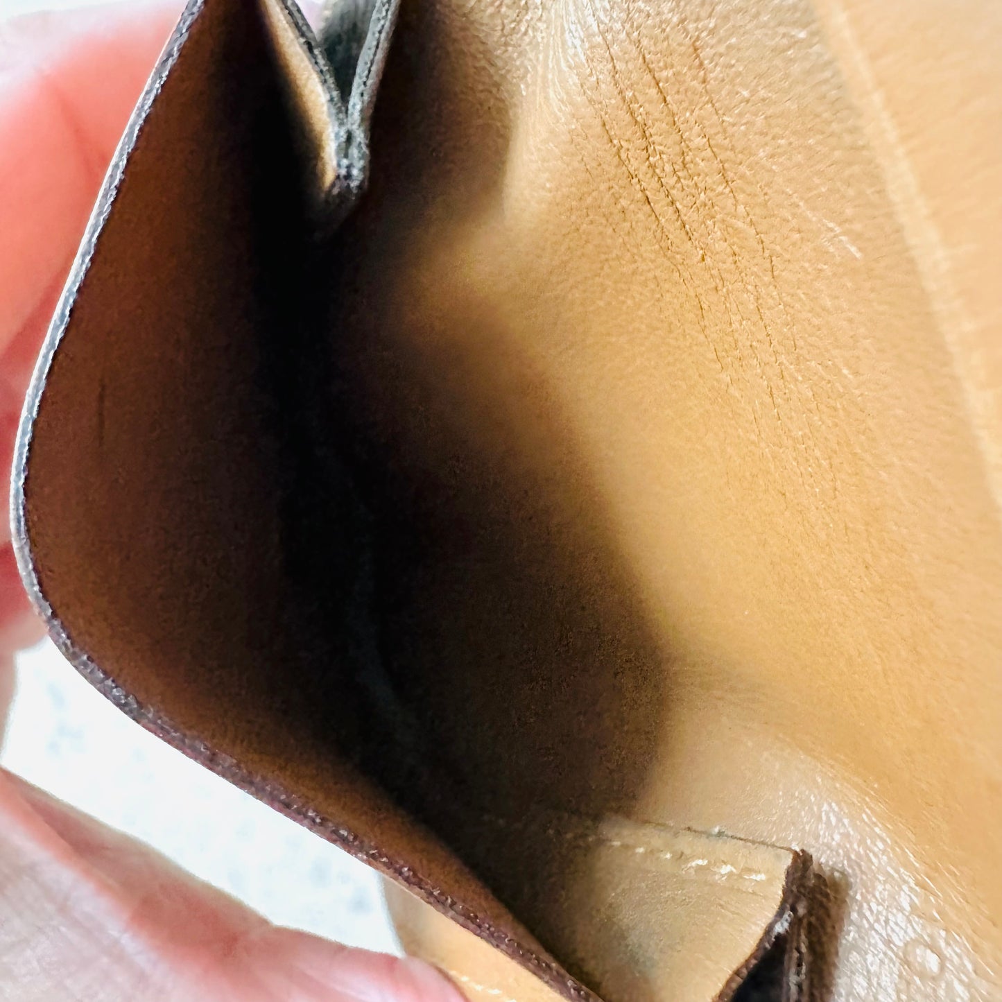 Celine Triomphe Monogram Logo GHW Logo Flap Coin Purse