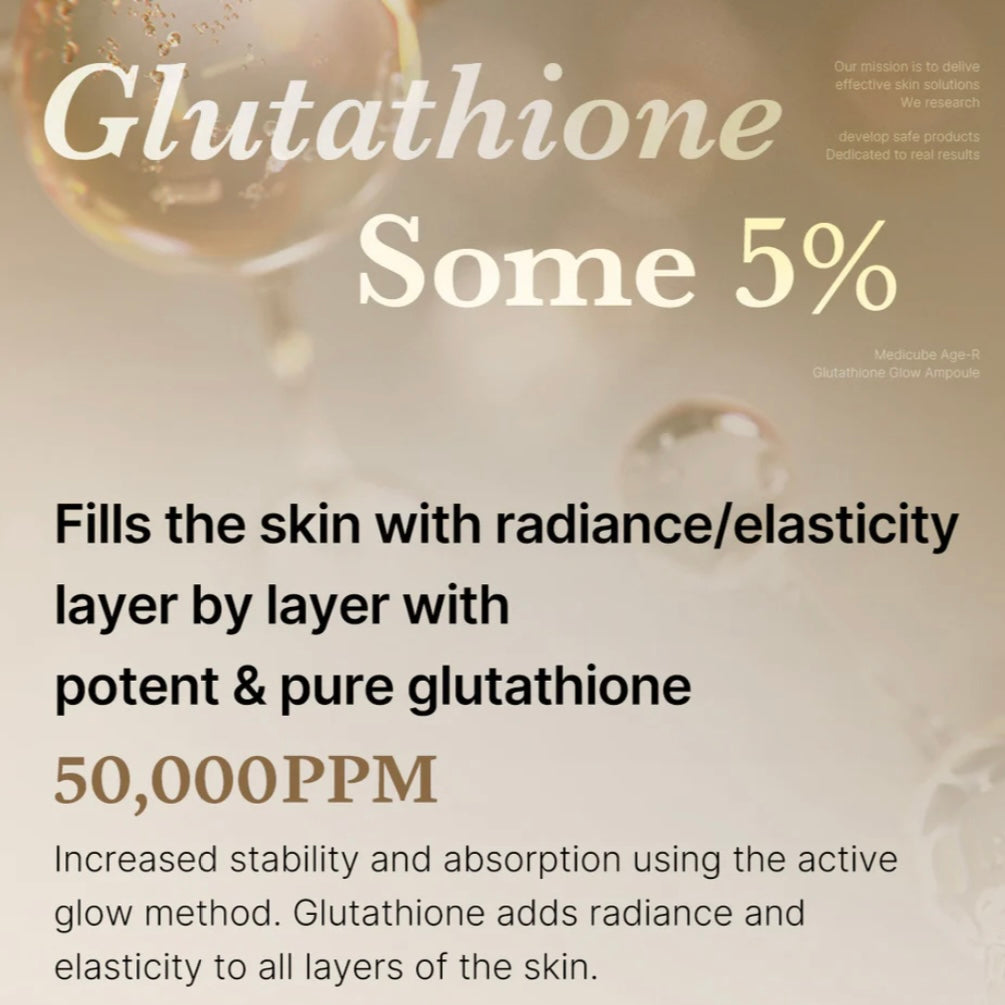 Medicube AGE-R Glutathione Glow 50ml Radiant Brightness Ampoule Serum With Niacinamide
