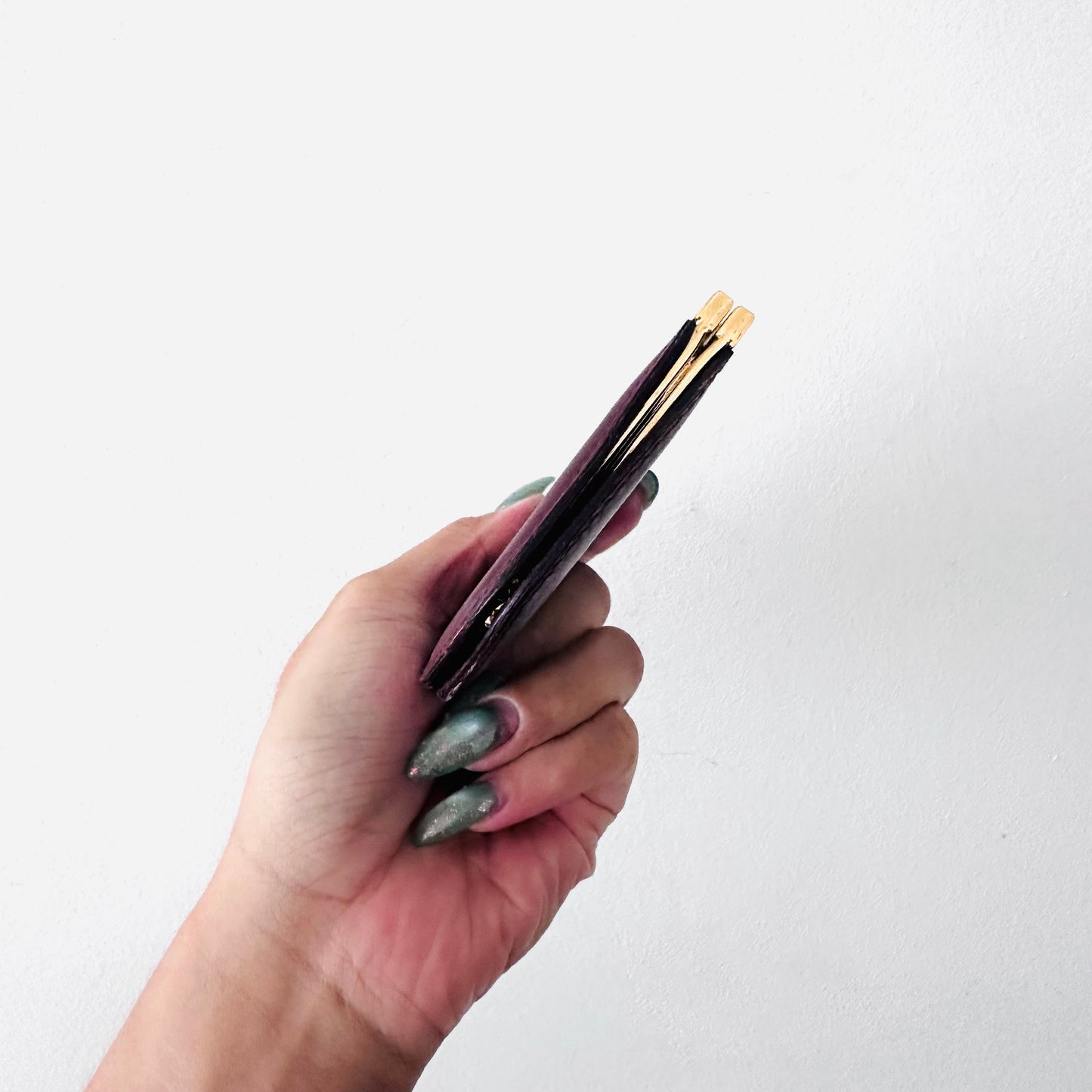 Cartier Maroon GHW Monogram Logo Smooth Leather Vintage Round Coin Purse