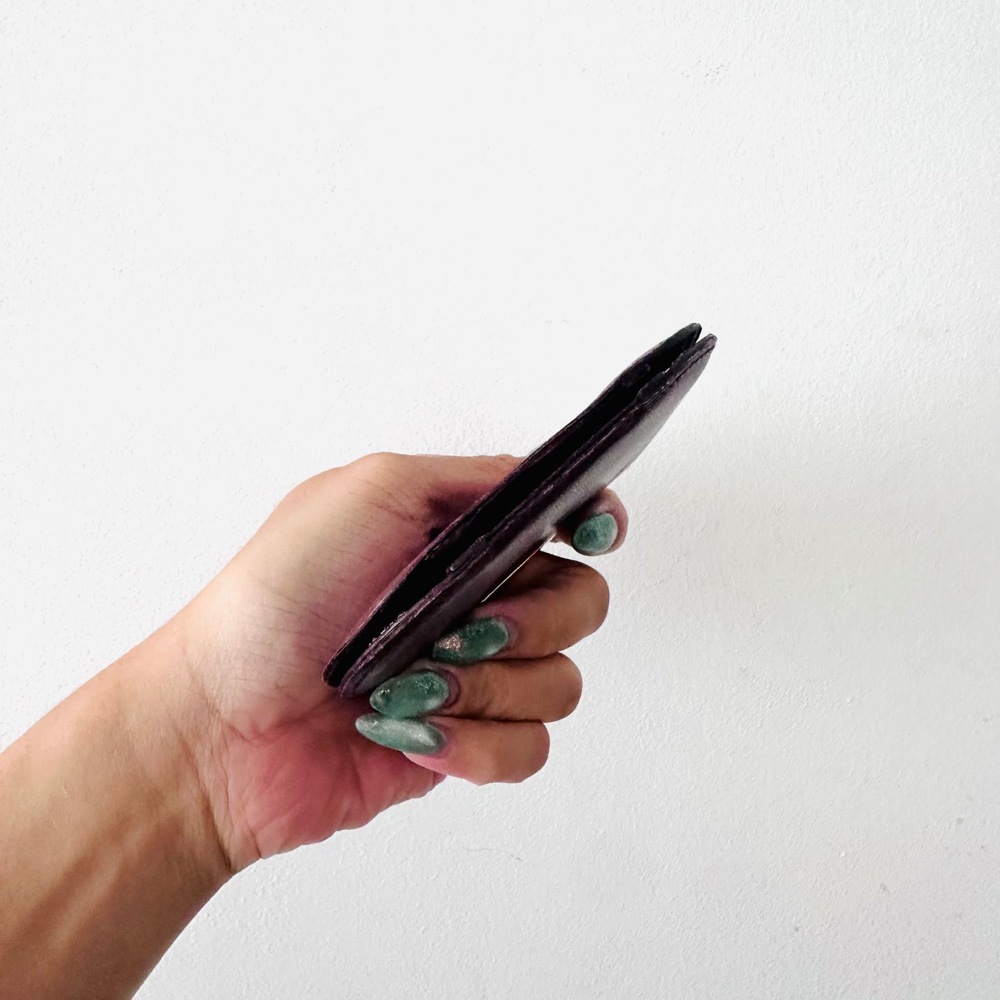 Cartier Maroon GHW Monogram Logo Smooth Leather Vintage Round Coin Purse