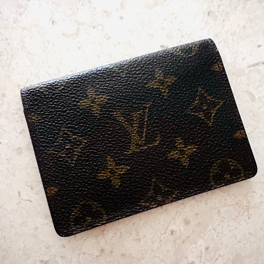Louis Vuitton LV Monogram Logo Flap Compact Cardholder Wallet