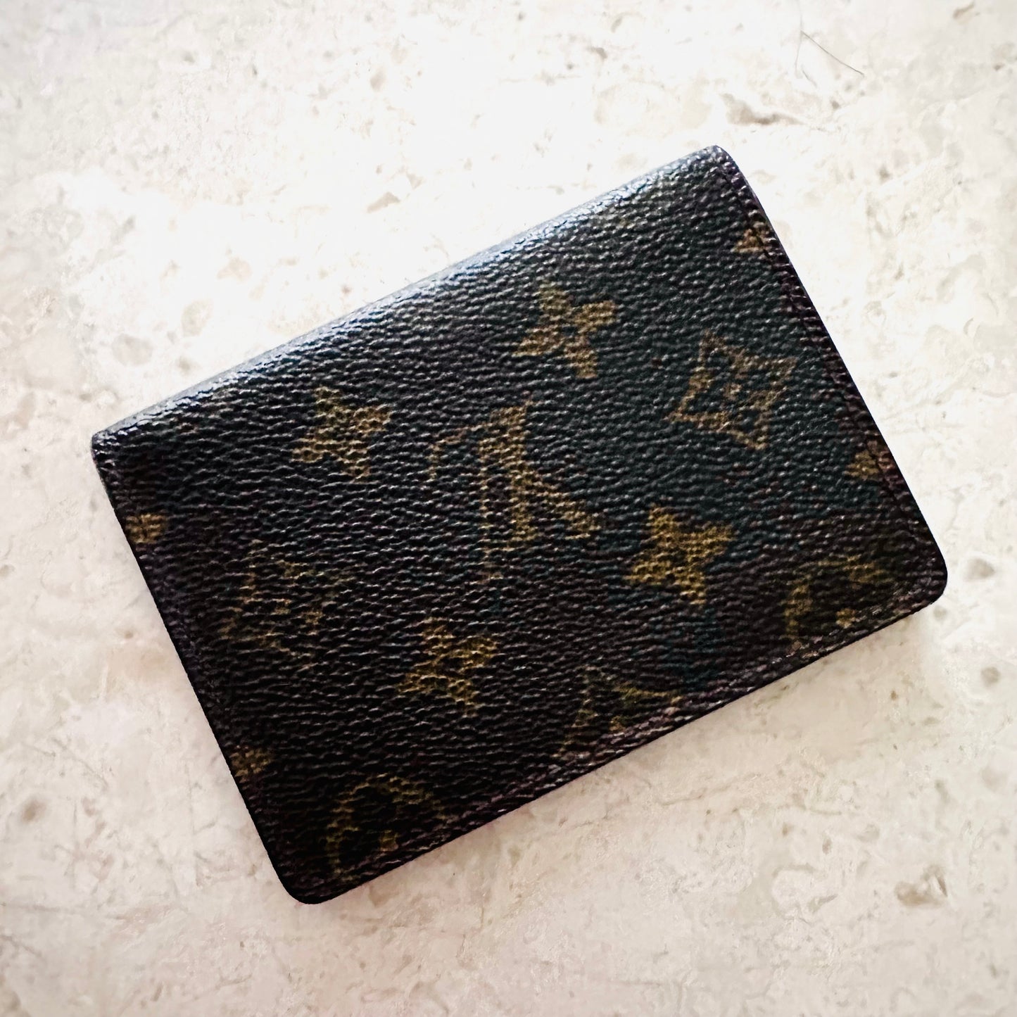 Louis Vuitton LV Monogram Logo Flap Compact Cardholder Wallet