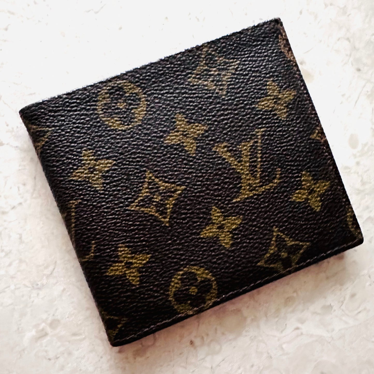 Louis Vuitton LV Monogram Logo GHW Marco Multiple Bifold Compact Flap Wallet