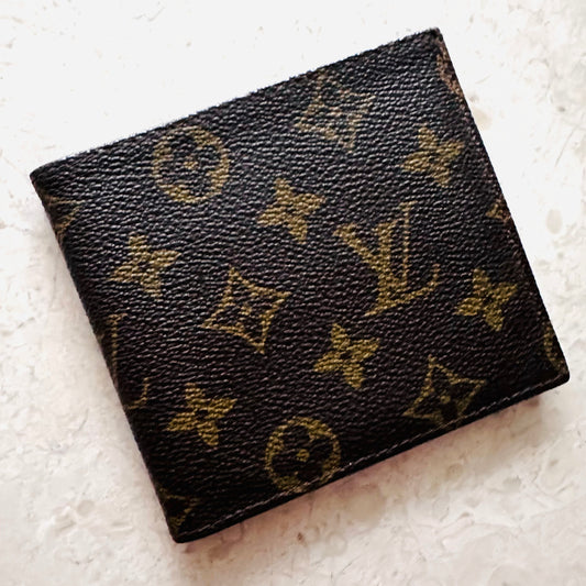 Louis Vuitton LV Monogram Logo GHW Marco Multiple Bifold Compact Flap Wallet