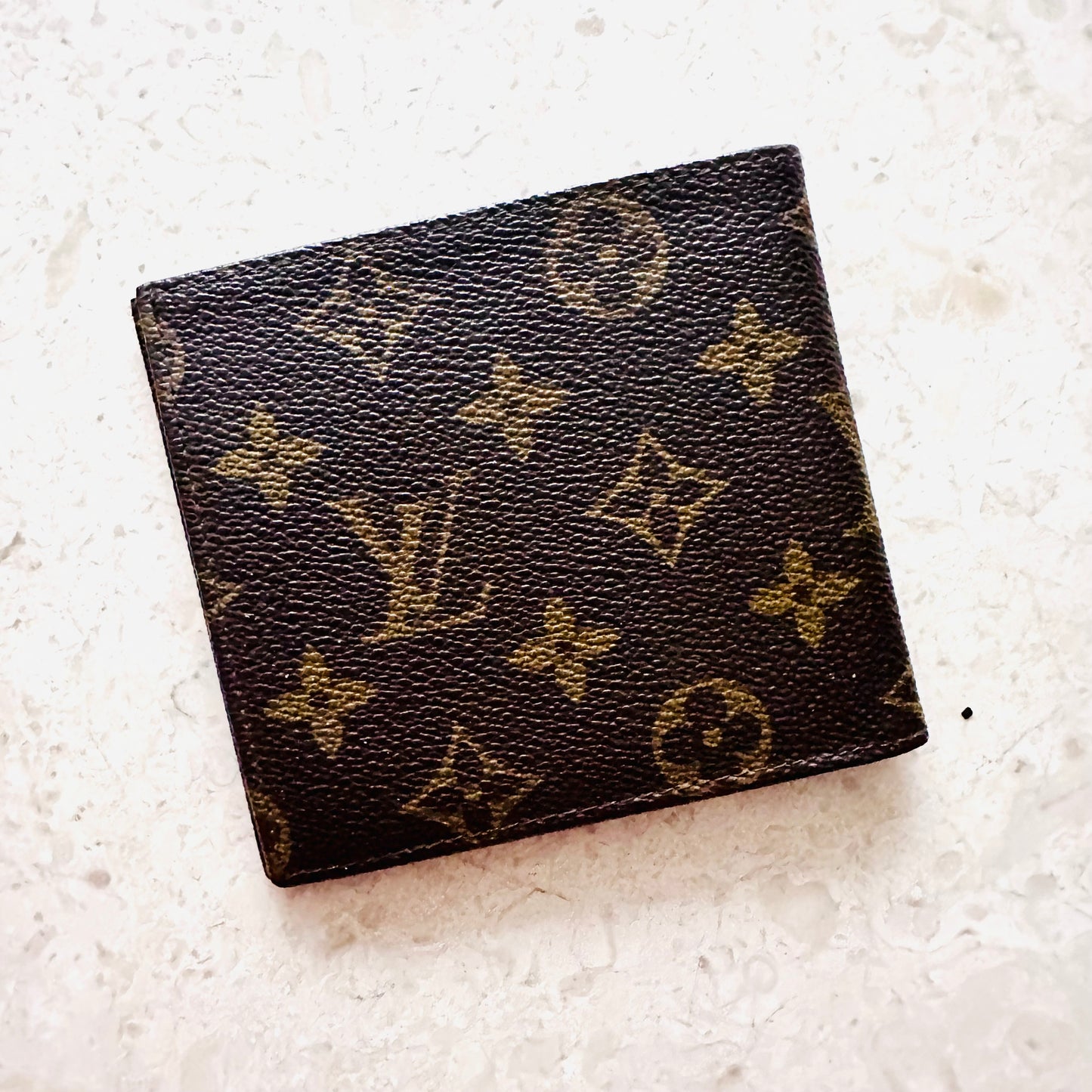 Louis Vuitton LV Monogram Logo GHW Marco Multiple Bifold Compact Flap Wallet