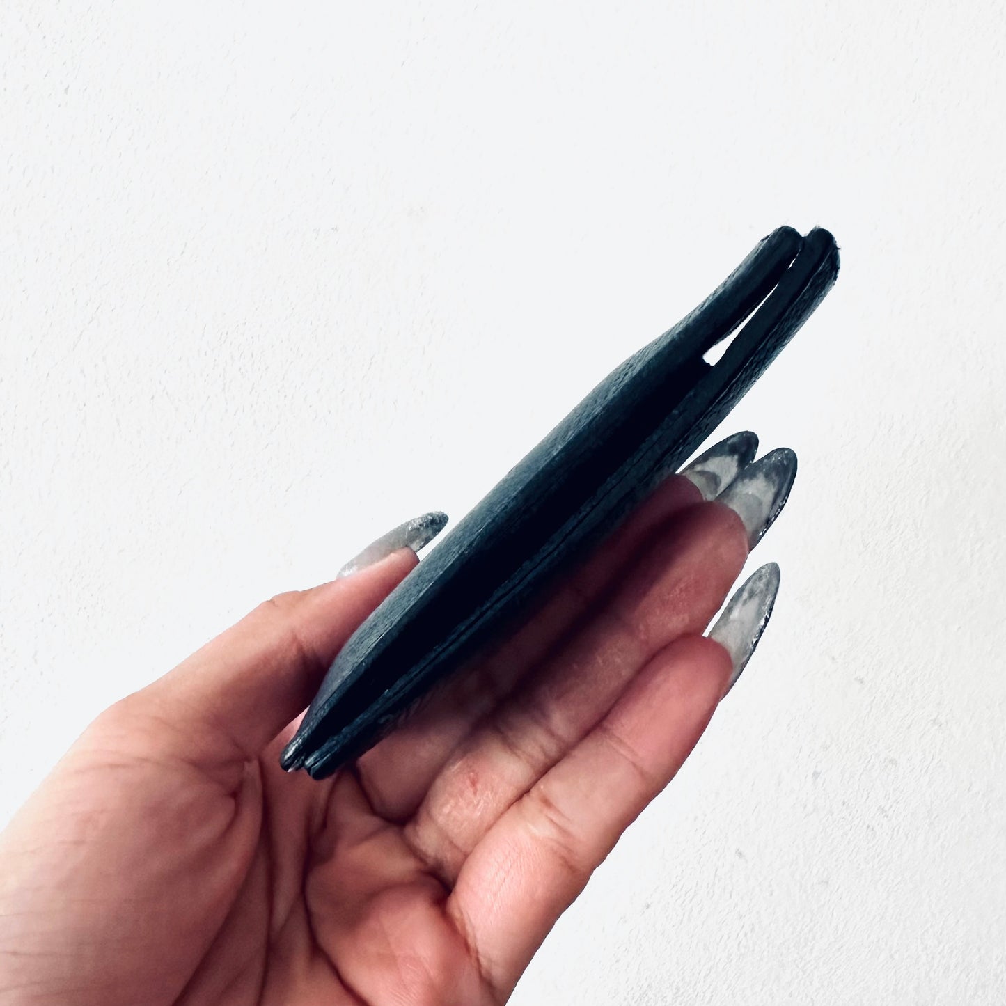 Hermes Navy Blue Epsom Leather MC2 Copernic Flap Bifold Compact Wallet