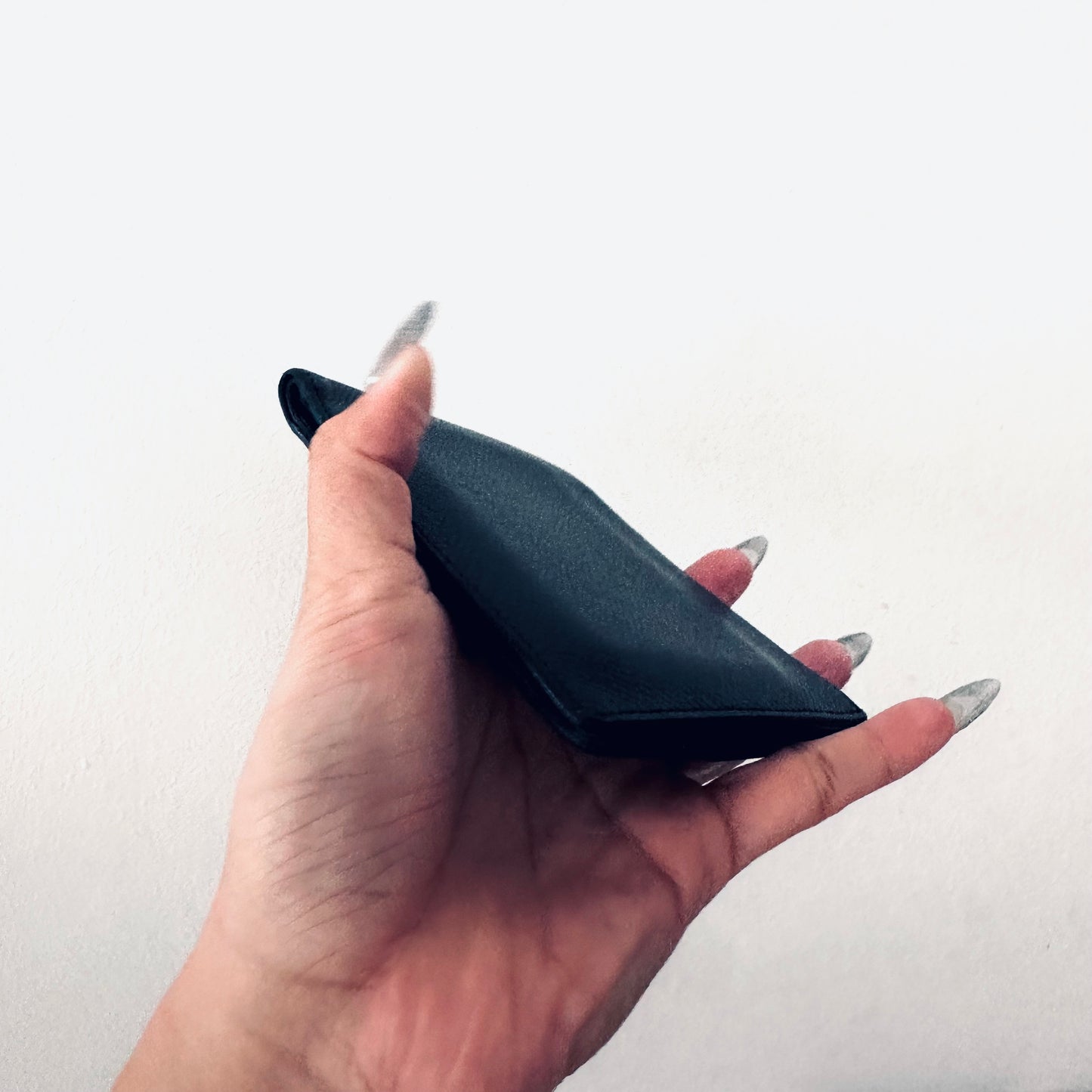 Hermes Navy Blue Epsom Leather MC2 Copernic Flap Bifold Compact Wallet