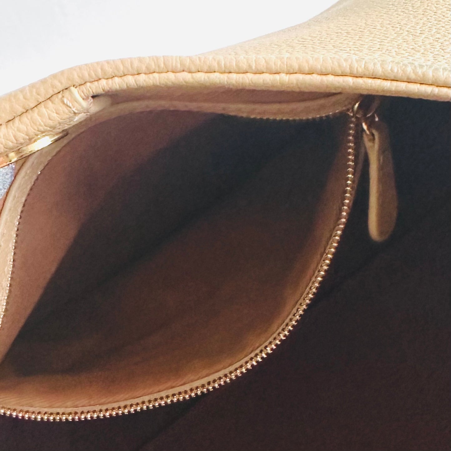Polene Numero Neuf Beige GHW Leather Top Handle 2-Way Shoulder Sling Bag