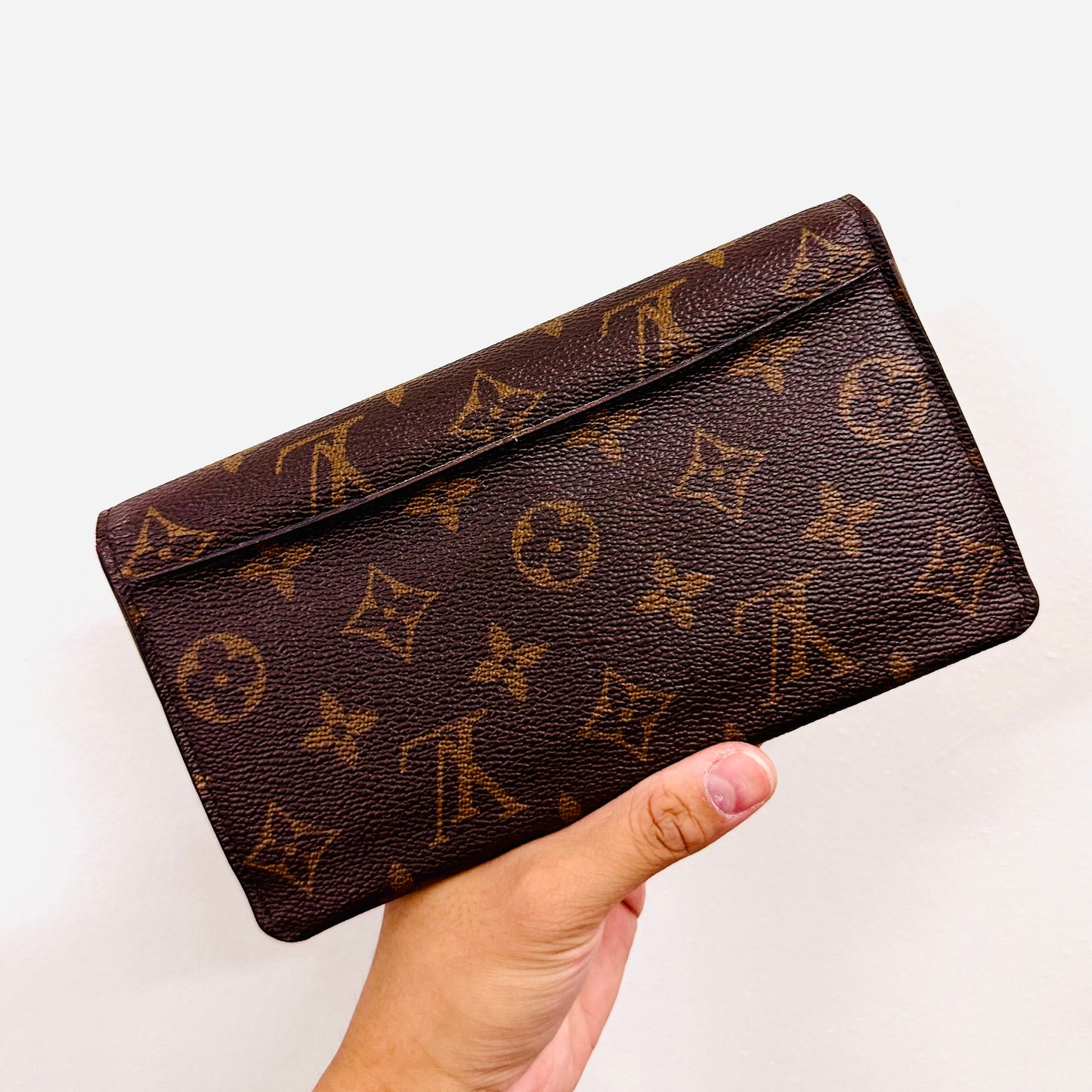 Louis Vuitton LV Jeanne 3-in-1 Monogram Logo GHW Flap Bifold Long Wallet With Inserts