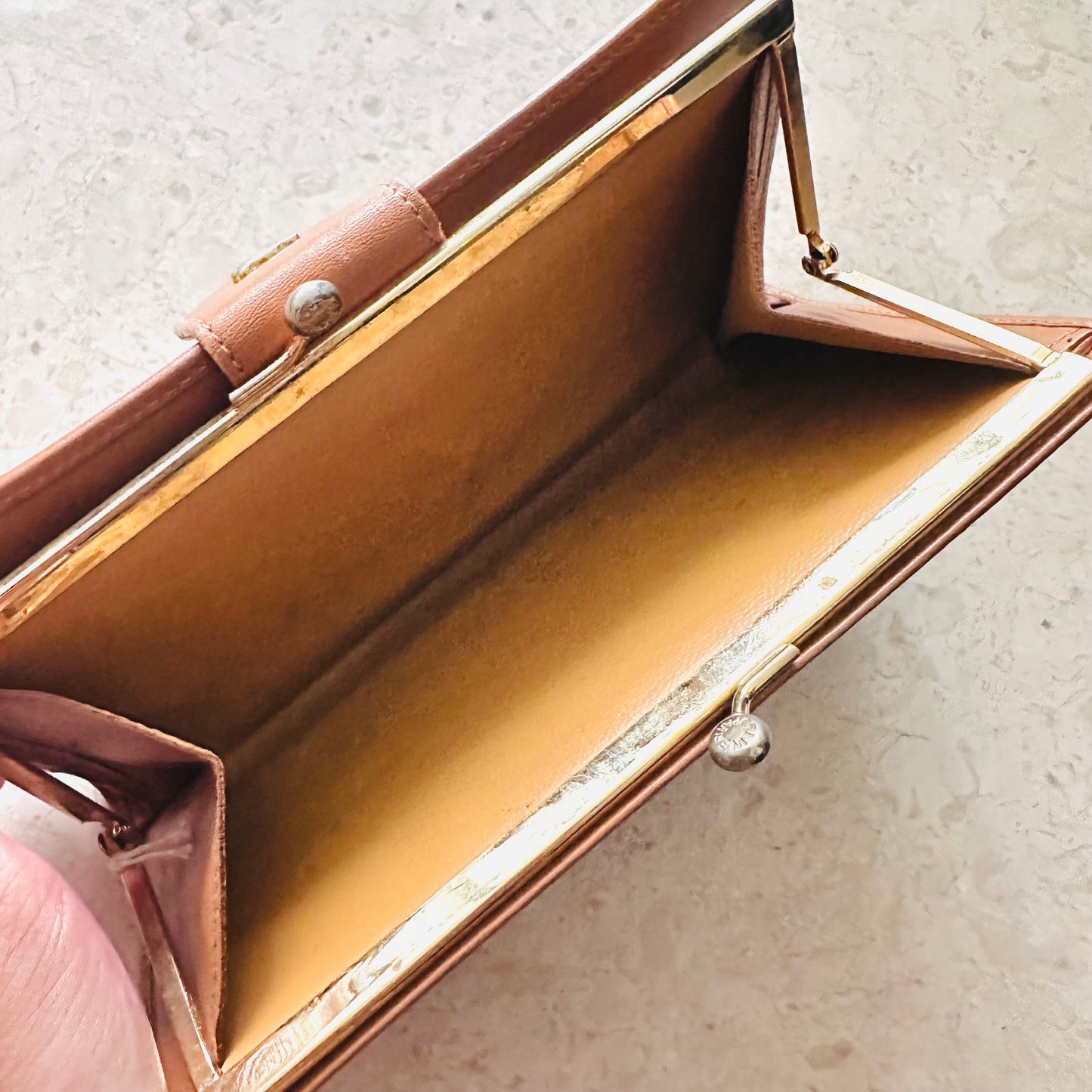 Celine Triomphe Monogram Logo GHW Long Bifold Wallet