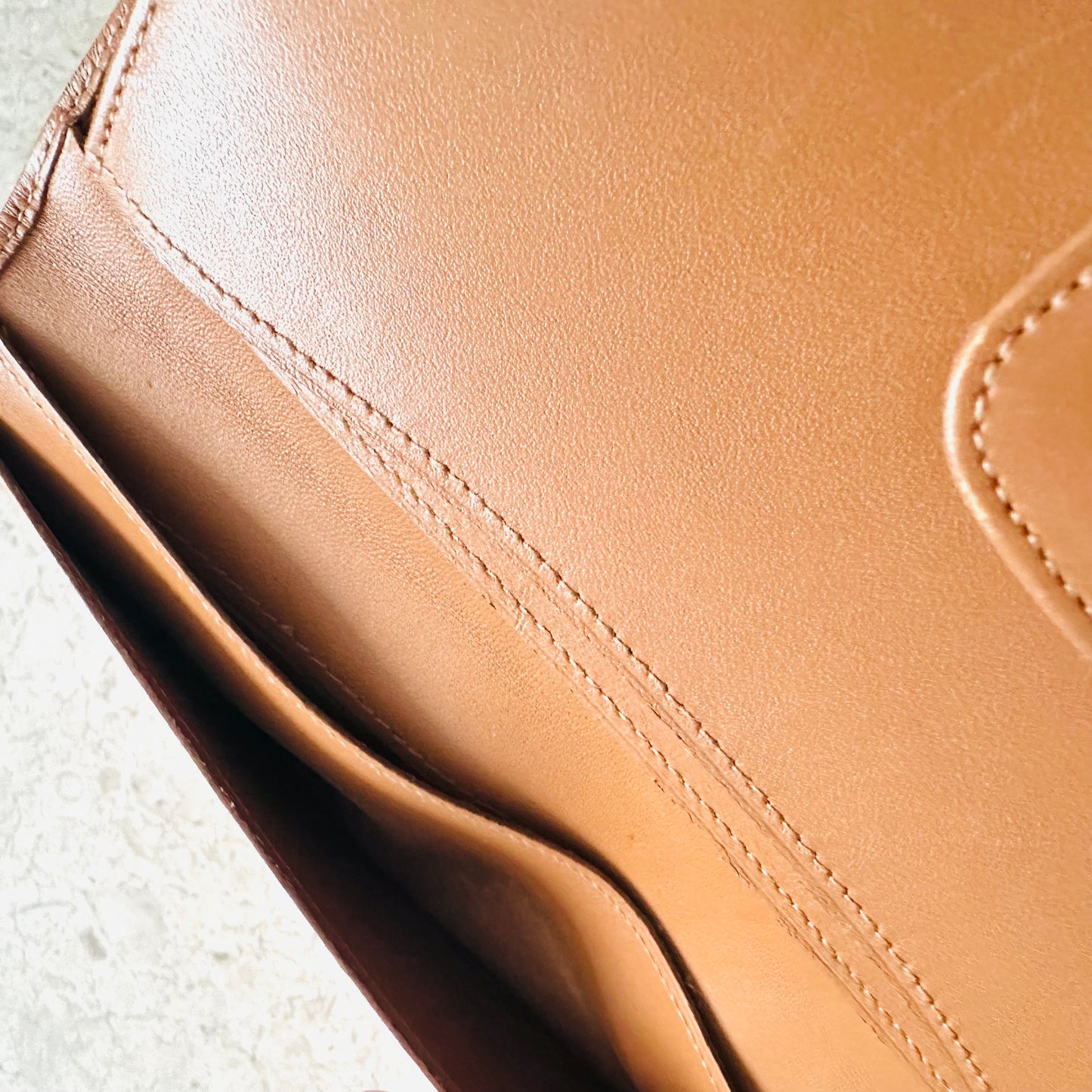 Celine Triomphe Monogram Logo GHW Long Bifold Wallet