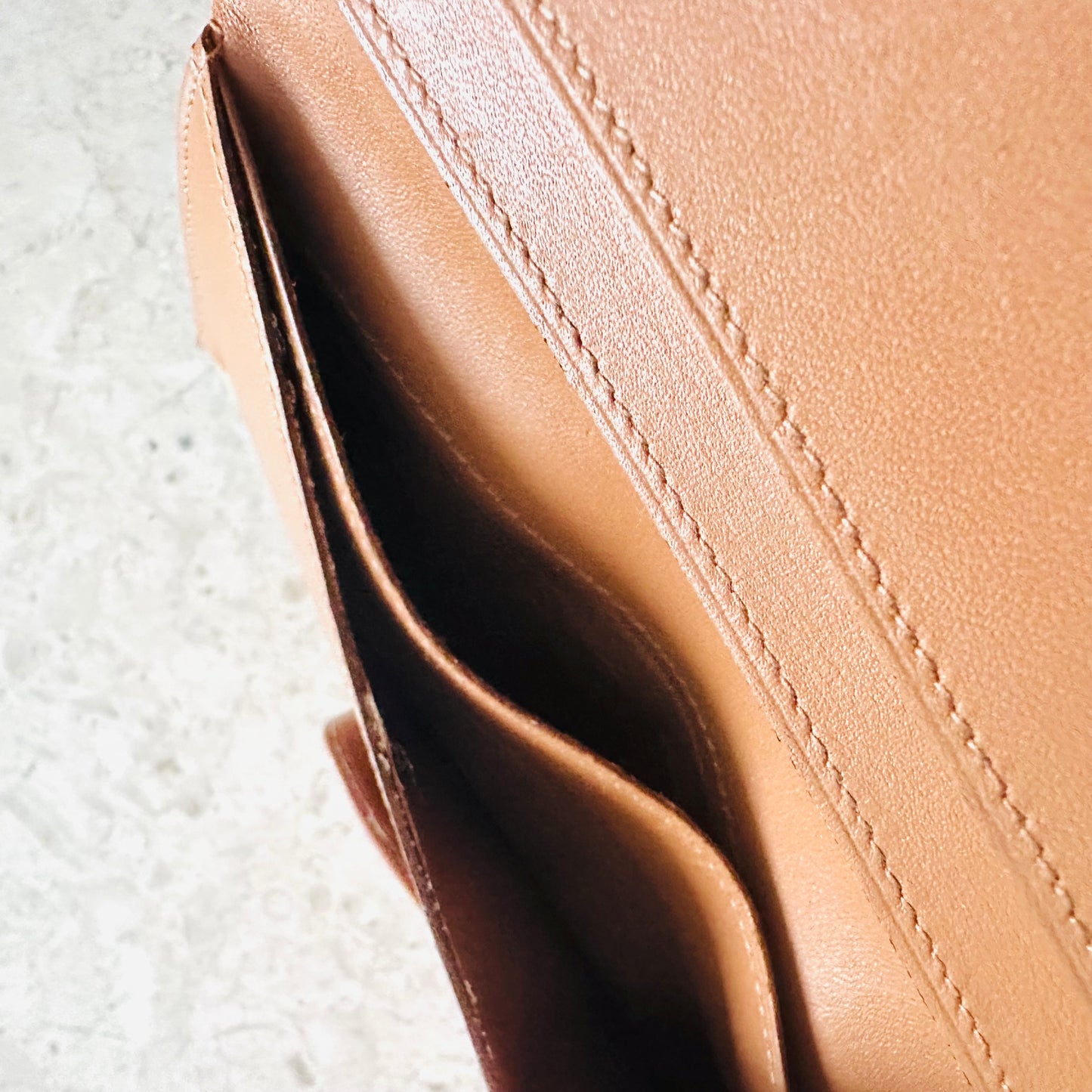 Celine Triomphe Monogram Logo GHW Long Bifold Wallet