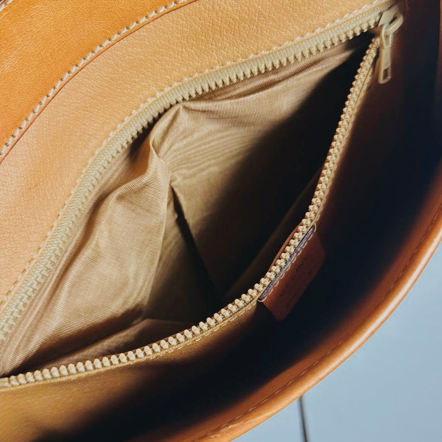 Celine Triomphe Macadam Monogram Logo Flap Vintage Shoulder Sling Bag