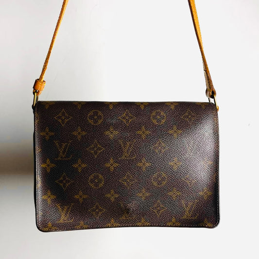 Louis Vuitton LV Musette Tango Flap Monogram Logo GHW Shoulder Sling Bag